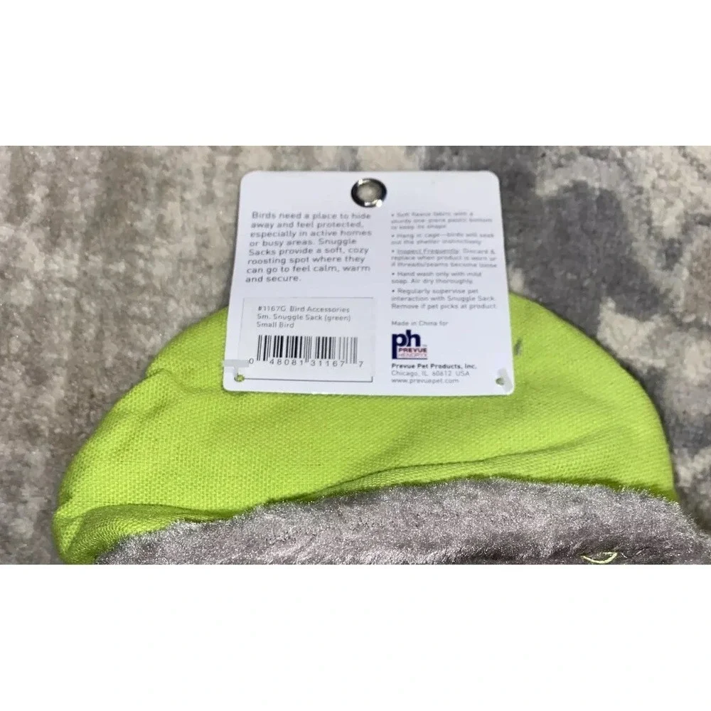 Prevue Small Snuggle Sack Green For‎ Small Bird Birds Cage